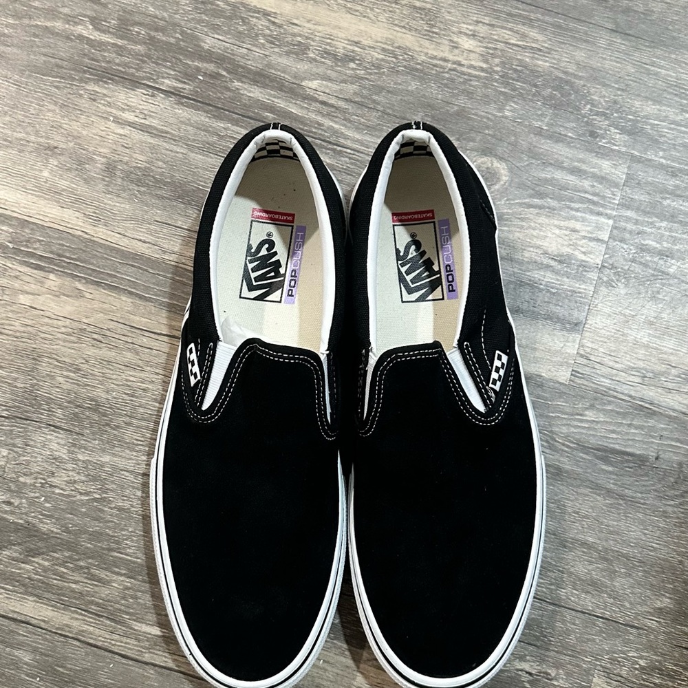 Vans Men's Classic Black Slip-On Loafers